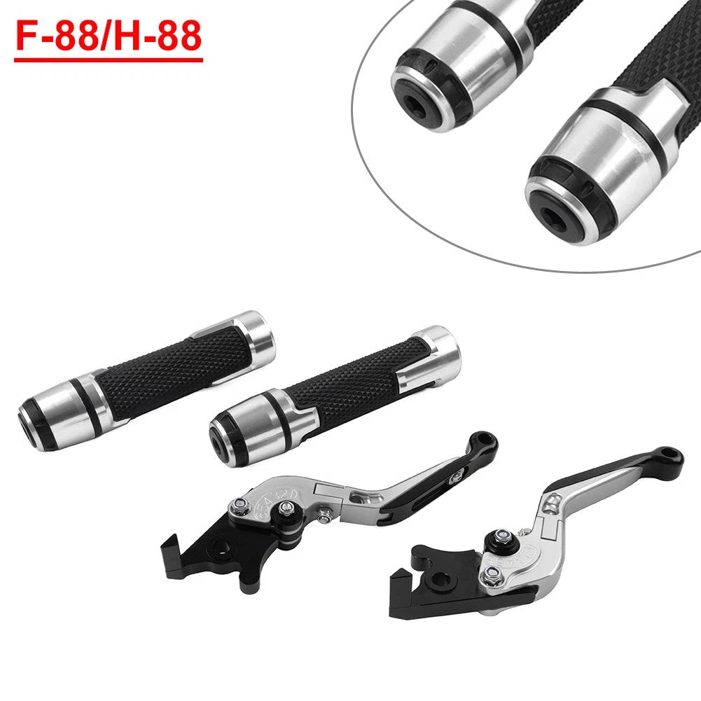 Handlebar Grips & Brake Clutch Levers Set for Kawasaki ZZR1400 GTR1400