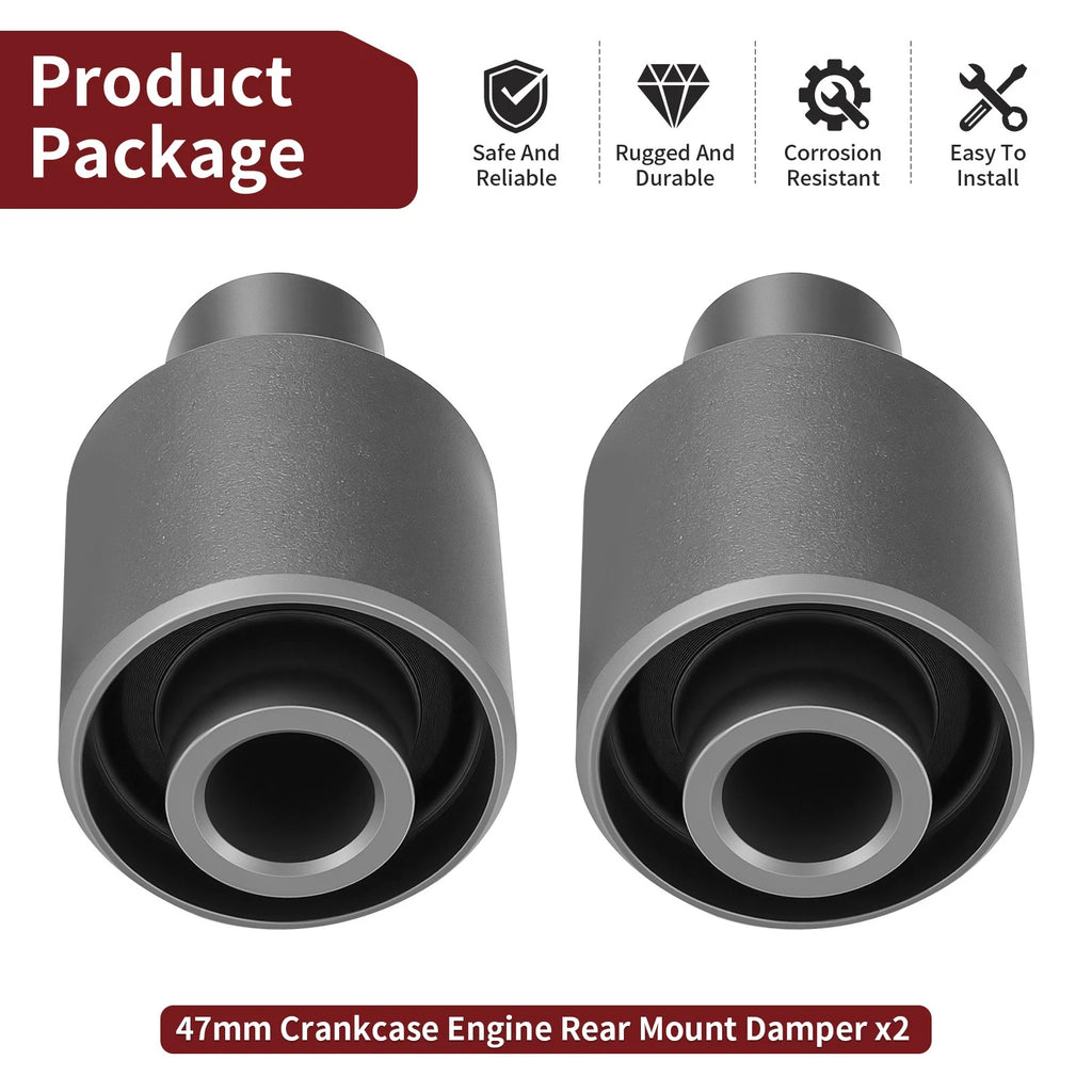 Crankcase Engine Rear Mount Damper for Yamaha RZ350 (1984–1985), Banshee 350 (1987–2006)