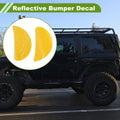 Reflective Bumper Decal for Universal Vehicles (Fluorescent Yellow)
