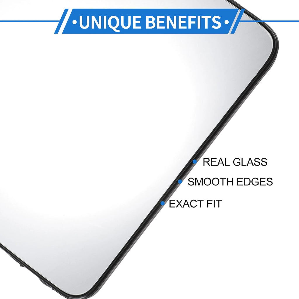 Heated Right Passenger Side Mirror Glass Replacement for Dodge (2009–2019)