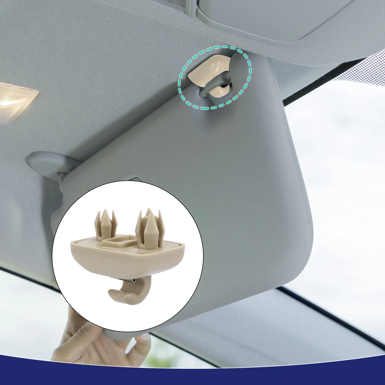 Sun Visor Hook Clip Retainer Replacement for Audi S4 RS5 (2010–2015)