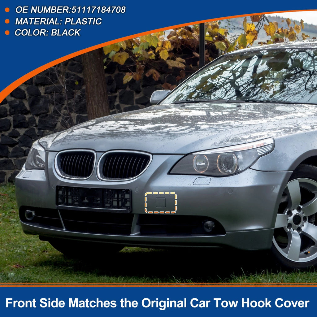 Front Tow Hook Cover Replacement for BMW 528i 535i 550i (2011–2016)