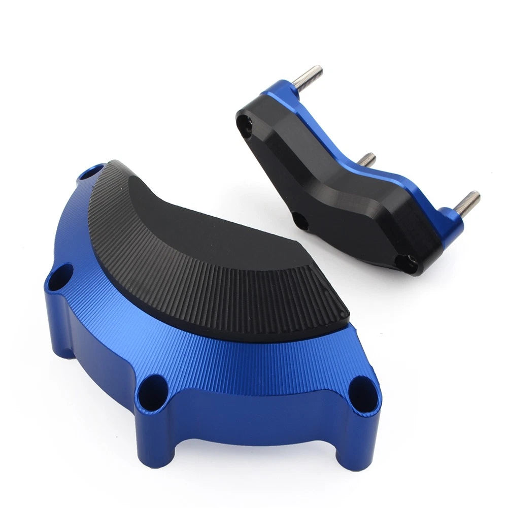 Engine Case Slider Protector Cover for Yamaha R6 (2008–2017) - Blue Aluminum