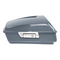 Chopped Trunk Backrest Mount Rack for Harley Road Glide (2014–2026) Gunship Gray