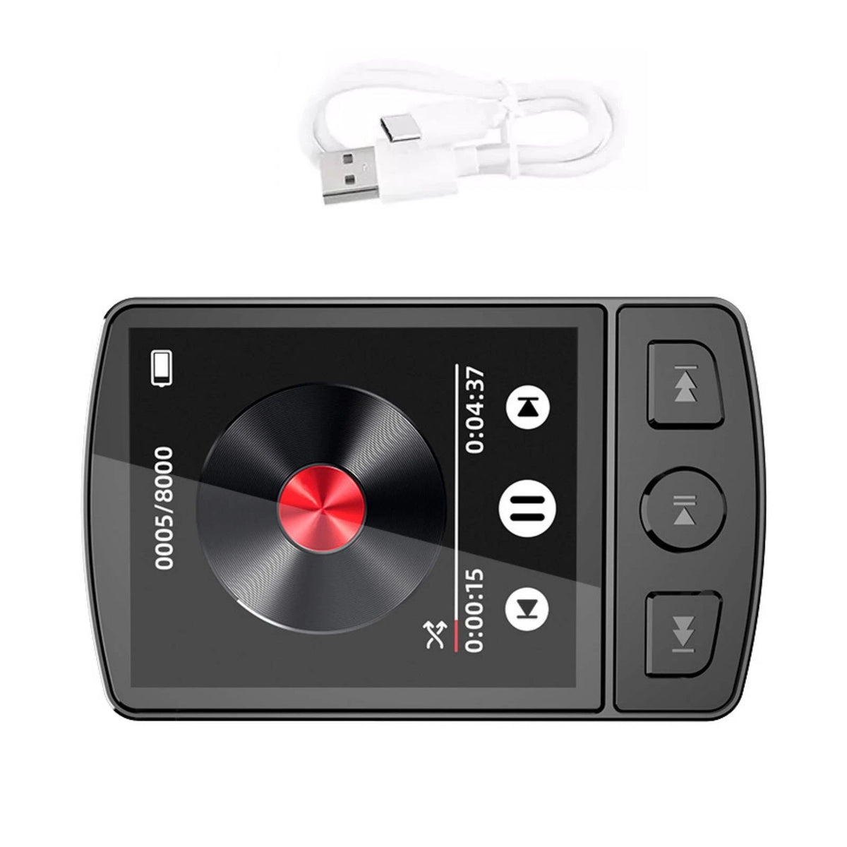 MP3 Player for Universal Use (Bluetooth 5.0, FM Radio, Multi-Format)