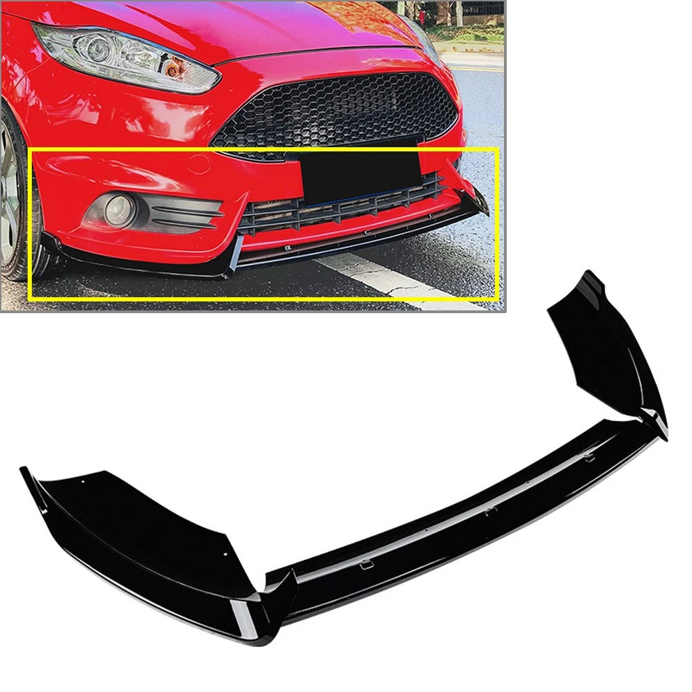Front Bumper Spoiler Splitter for Ford Fiesta ST MK6 B-Max (2012–2017)