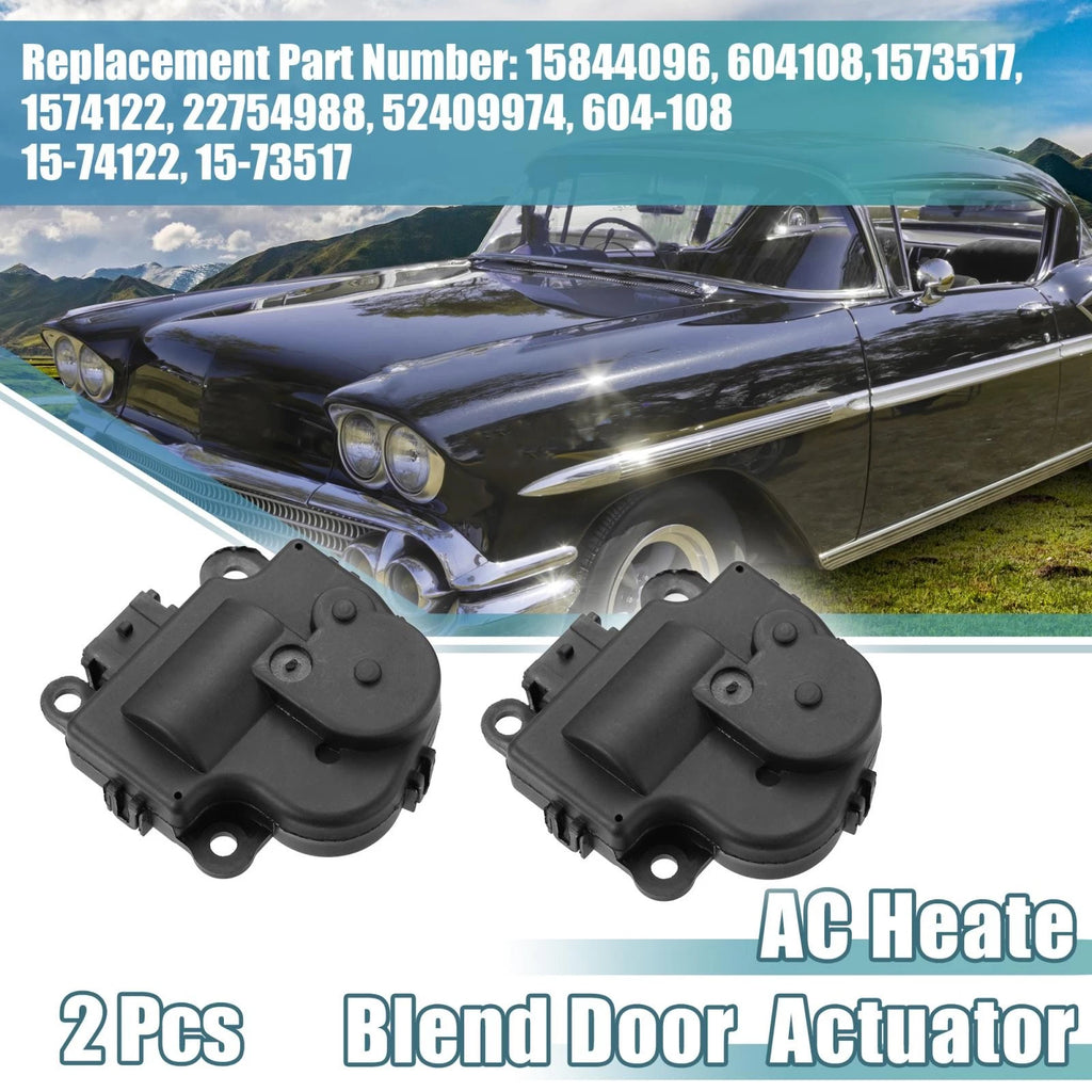 2pc Heater Blend Door Actuator Replacement for Chevy Impala (2004–2014)