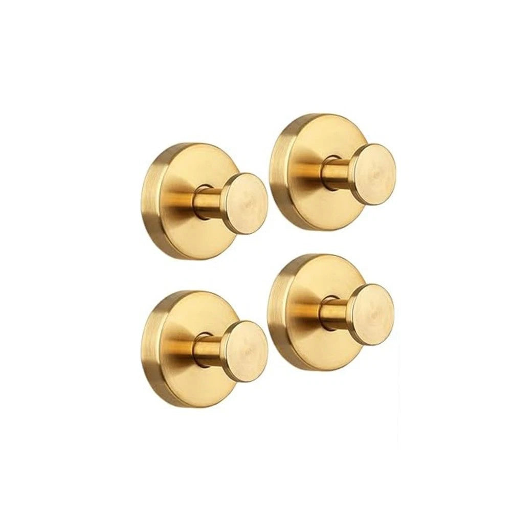 Set of 4 Stainless Steel Suction Cup Hooks for Kitchen Bathroom