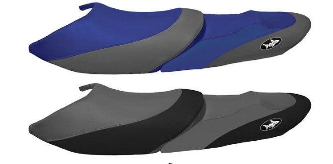 Seat Cover for Yamaha XL1200 XLT/XLT800 (2000–2004) - Blacktip Gray/Blue