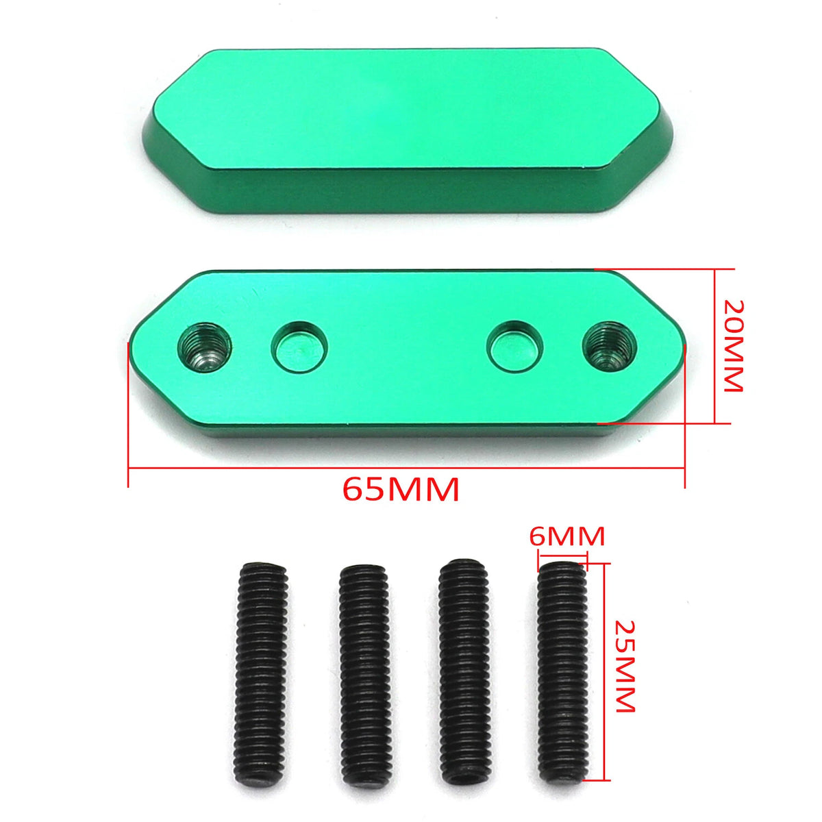 Mirror Block Off Base Plate for Kawasaki Ninja 300 (2013–2017), Ninja 125 (2019–2020)