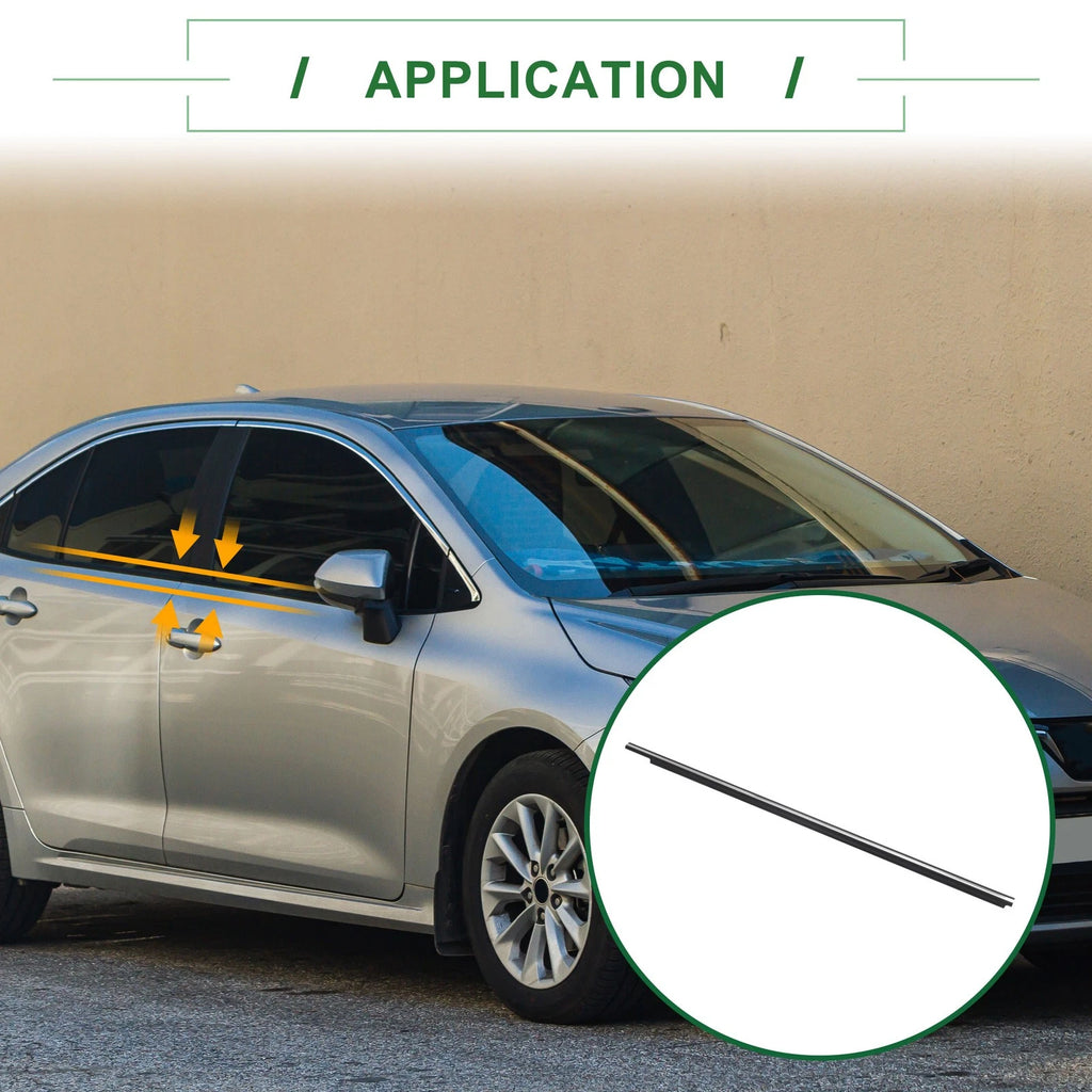 Weatherstrip Window Seal Front Left Right for Toyota Corolla (2003–2008)