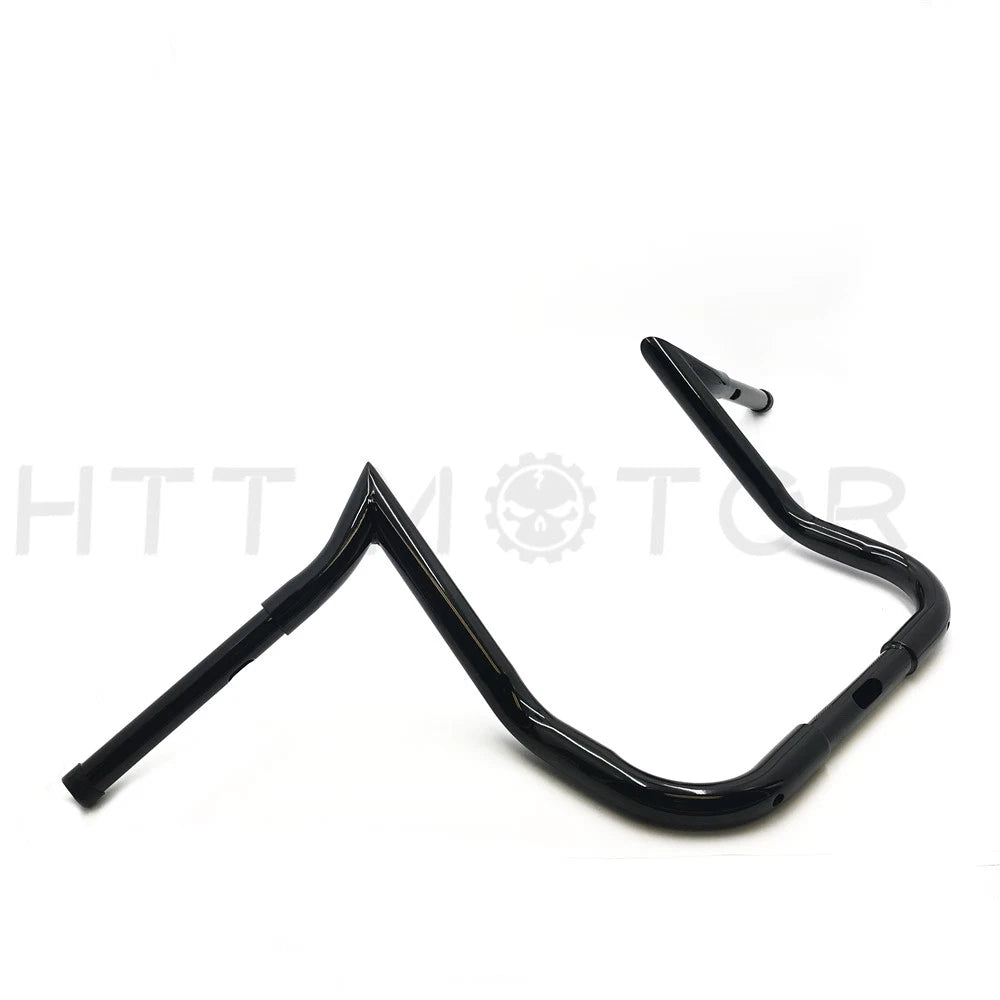 14" Handlebars for Harley Touring Batwing Fairing (1986–2017) Black