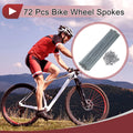 Bicycle Spokes Set 250mm Carbon Steel Galvanized for 14G Wheels (72)