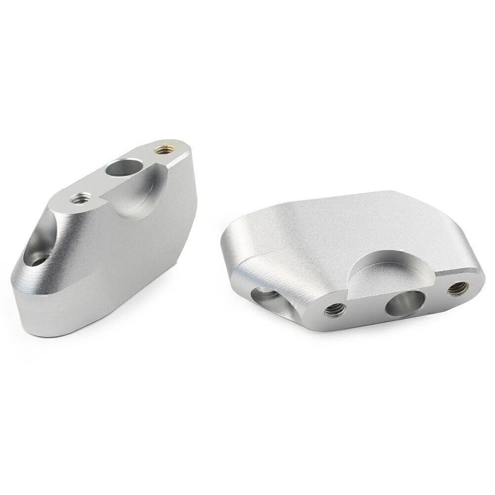 Handlebar Mounts Clamps Risers for BMW R1200RS (2014–2018) Silver
