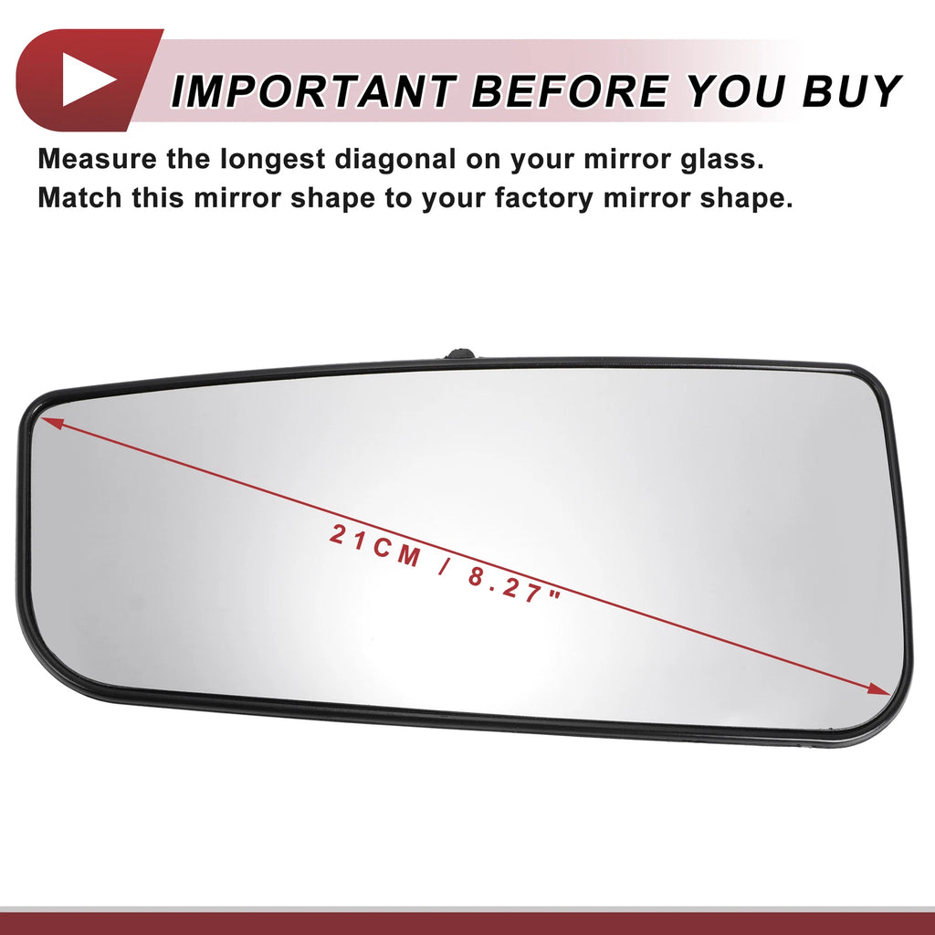 Left Driver Side Lower Mirror Glass Replacement for Ford F150