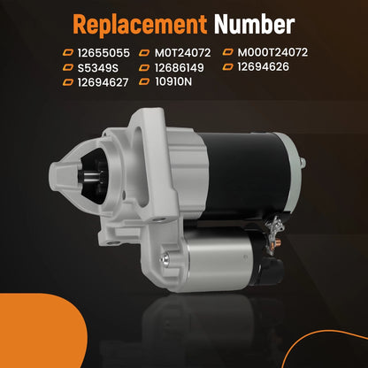 Starter Motor for Chevrolet Silverado 1500, GMC Yukon (2014–2016) 1.7kW CW 10T 12V