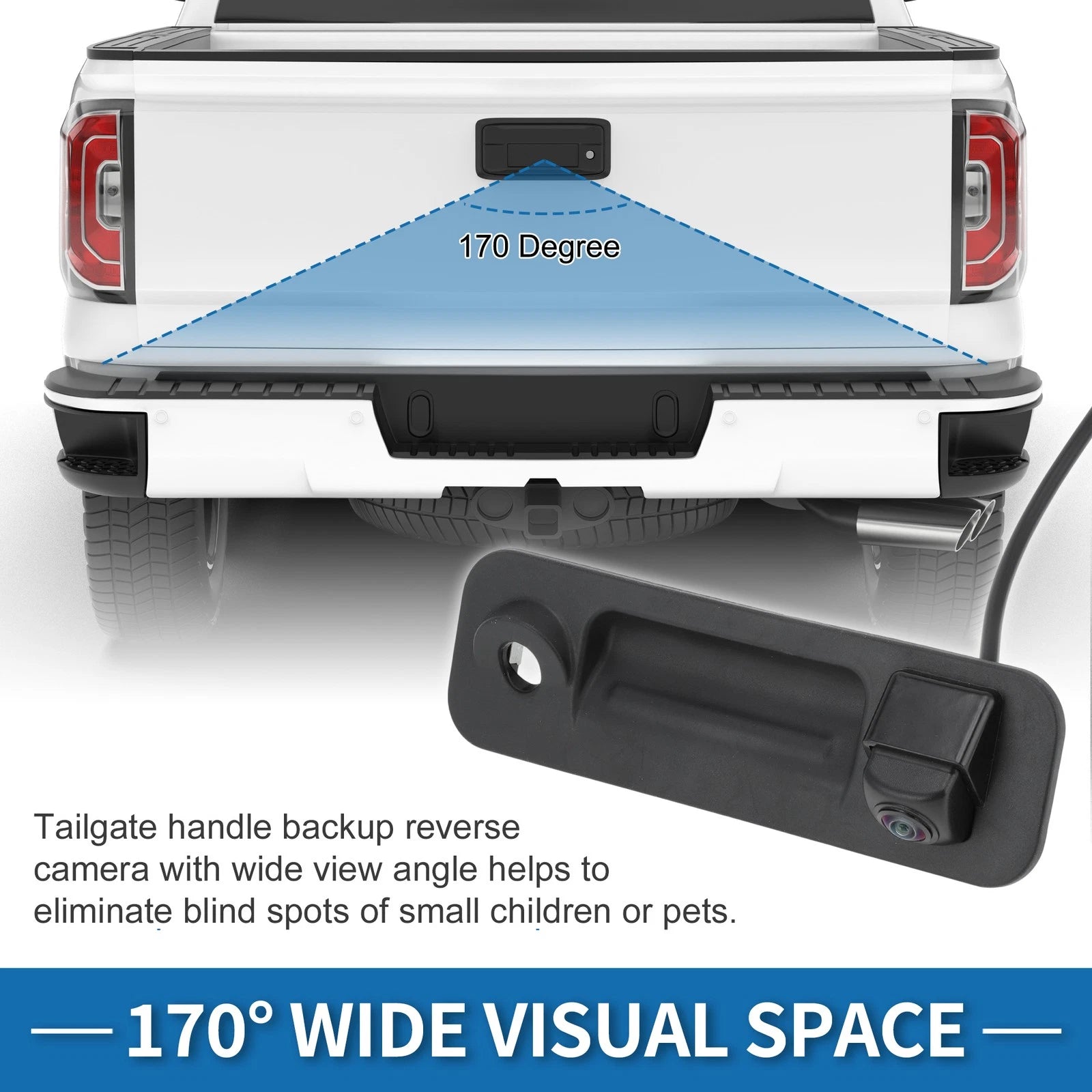 Tailgate Handle with Park Assist Backup Camera for Hyundai Sonata (2015–2017)