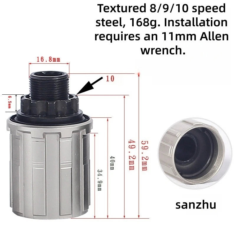 Freehub Body for Novatec (8-11 Speed)