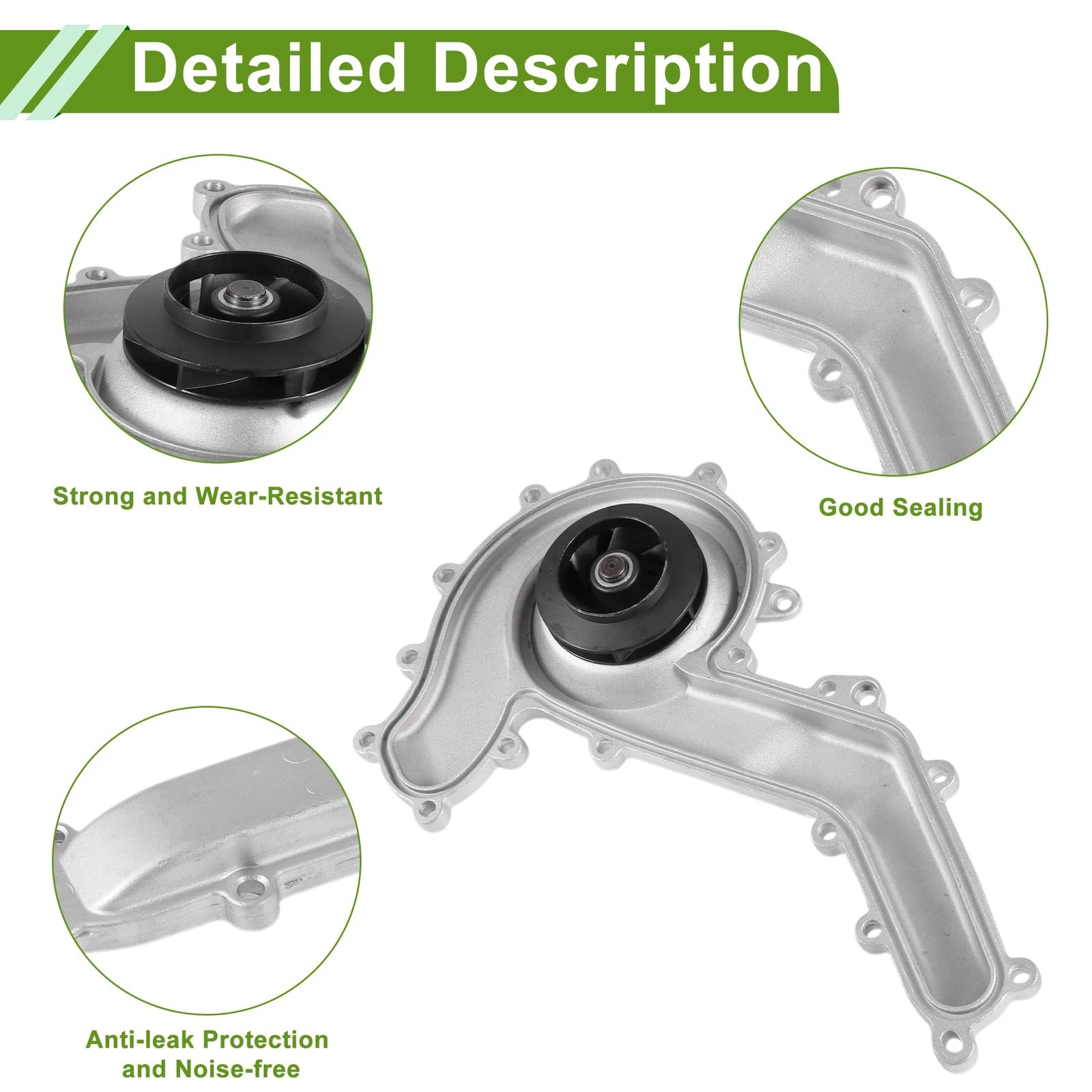 Engine Water Pump for Audi A6 (2014–2022) No. 059121008G Cooling