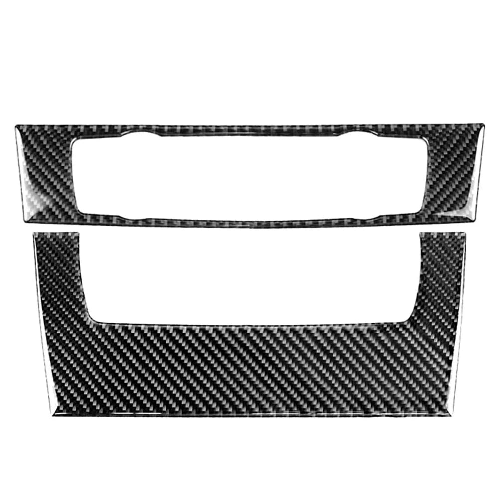 Carbon Fiber Console CD Panel Cover Trim for BMW 3 Series E90 E92 E93 (2005–2012)