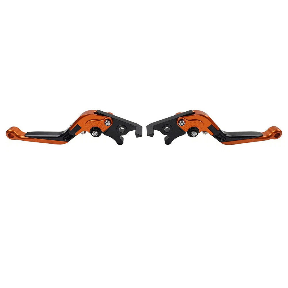 CNC Extendable Brake Clutch Levers for Yamaha YZF R1 (2004–2008), R6 (2005–2016) - Orange