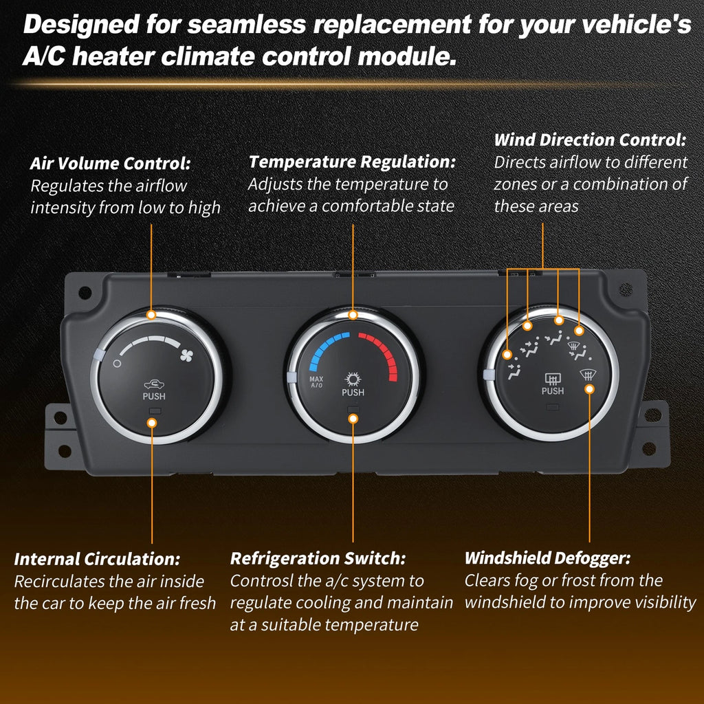 A/C Heater Climate Control Module 55056826AB for Dodge Ram 1500 (2009–2011)