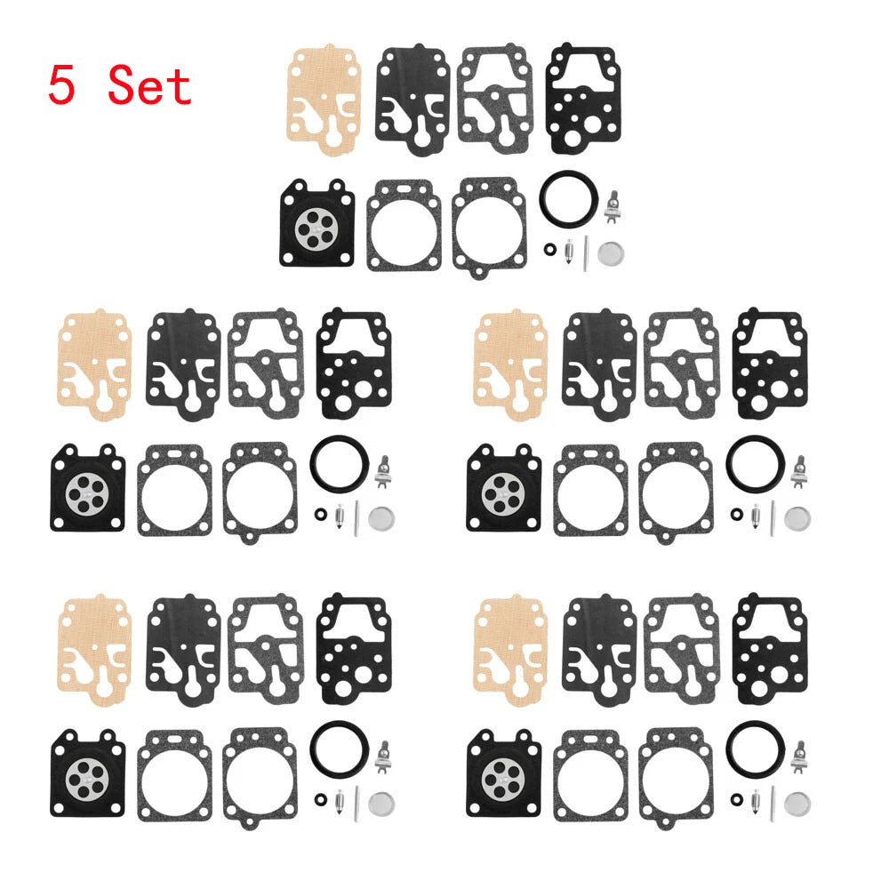 5X Carburetor Repair Kit for Honda GX25 GX35, Walbro K20-WYJ, Echo, Husqvarna