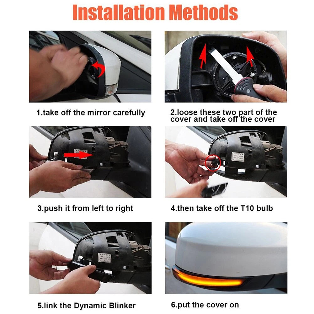 Dynamic Turn Signal Light Side Mirror Indicator for Ford Focus (2005–2018)