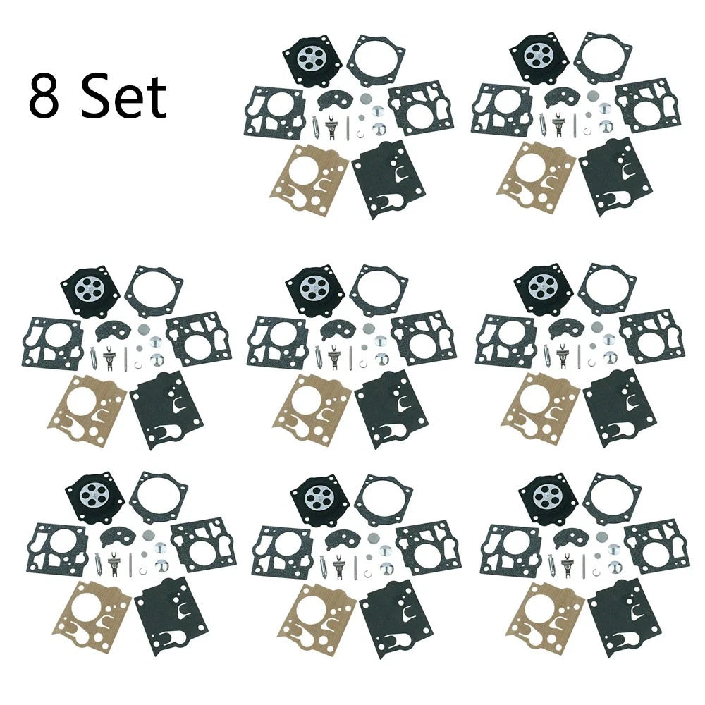 Set of 8 Carburetor Repair Kits for McCulloch Mac PROMAC 700 8200 (K10-SDC)