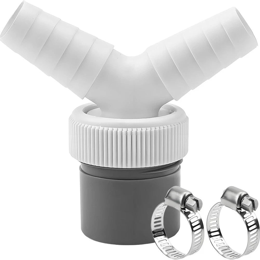 Y Hose Adapter for Washing Machine Drainage (PVC Material)