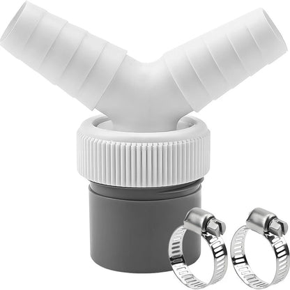 Y Hose Adapter for Washing Machine Drainage (PVC Material)