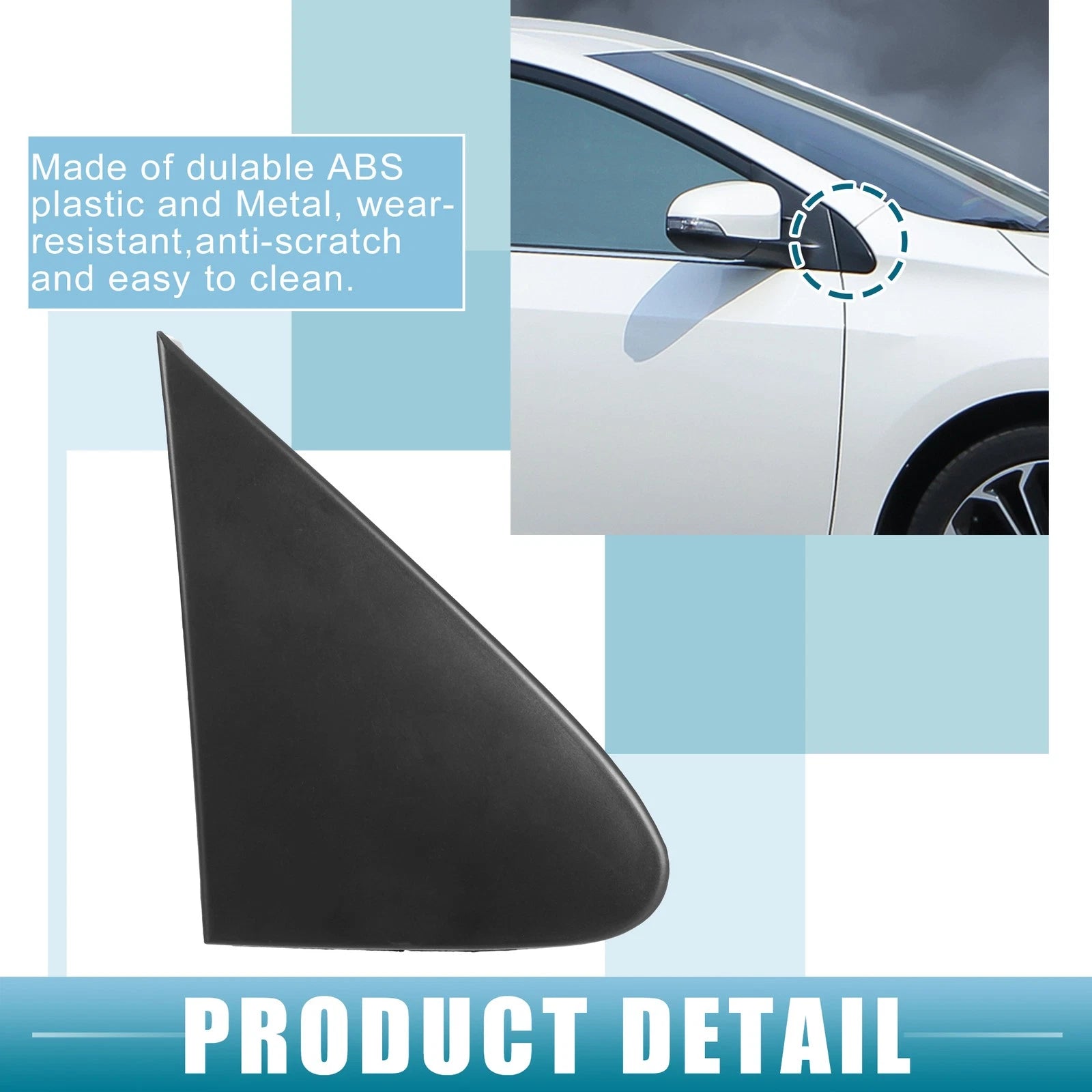 Front Right Door Mirror Corner Fender Triangle Cover for Toyota (2000–2010)