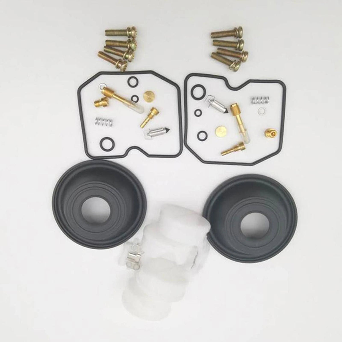 2 Sets Carburetor Repair Kit Plunger Diaphragm for Kawasaki Vulcan 500 (1990–2006)