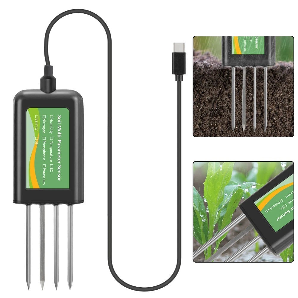 USB Soil Testing Sensor for Android - Waterproof Design