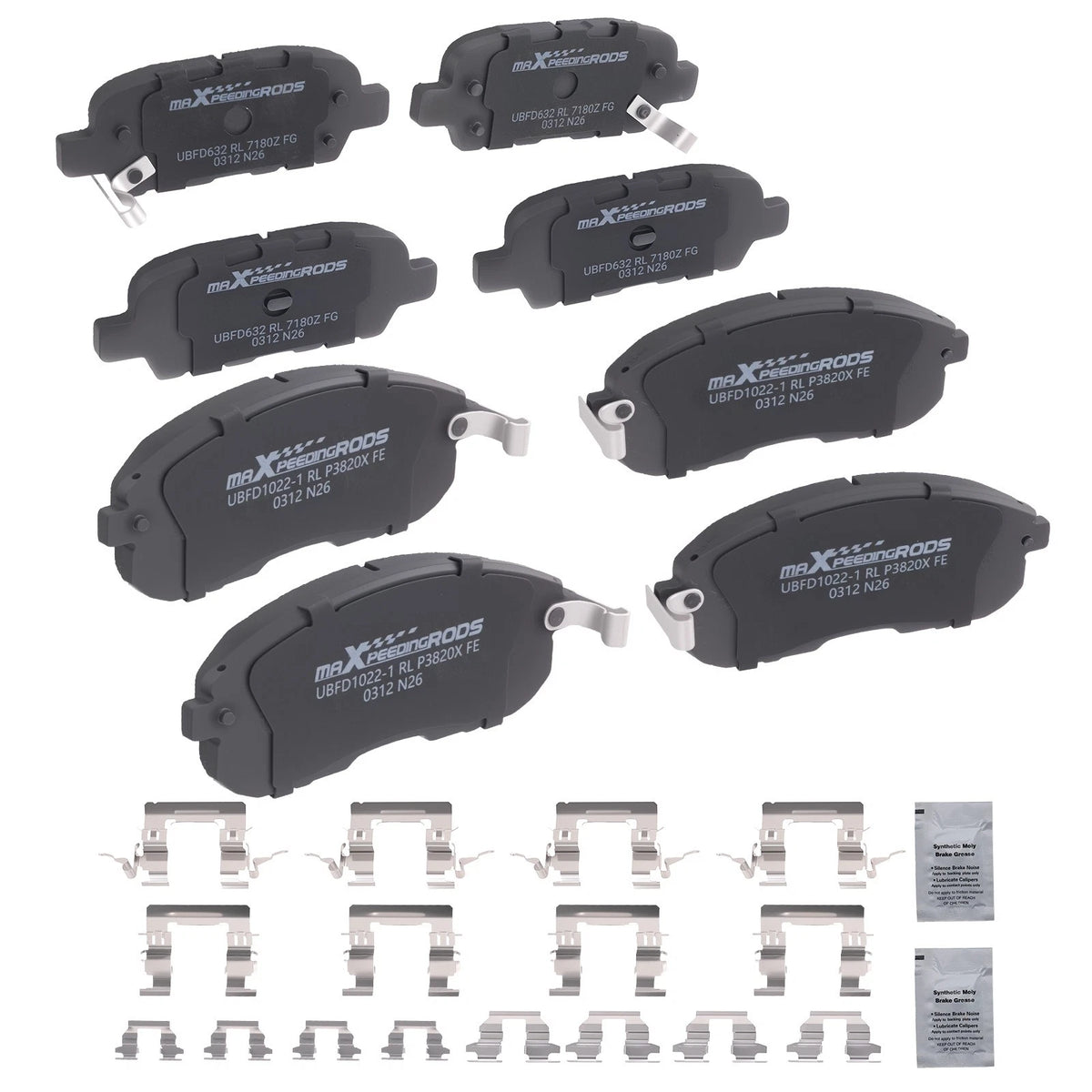 Ceramic Brake Pads Kit for Nissan Altima (2002–2013), Juke (2011–2017)