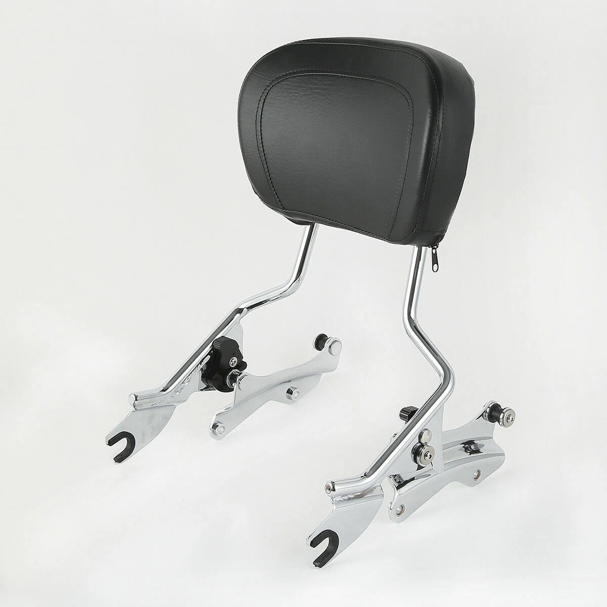Chrome 4 Point Docking Kit Backrest Sissy Bar Pad for Harley Touring (2014–2023)