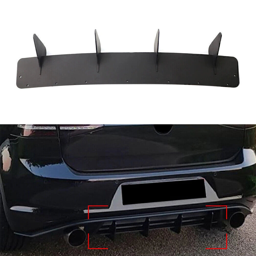 Rear Bumper Lip Diffuser Spoiler for Volkswagen Golf 7 MK7 (2014–2017)