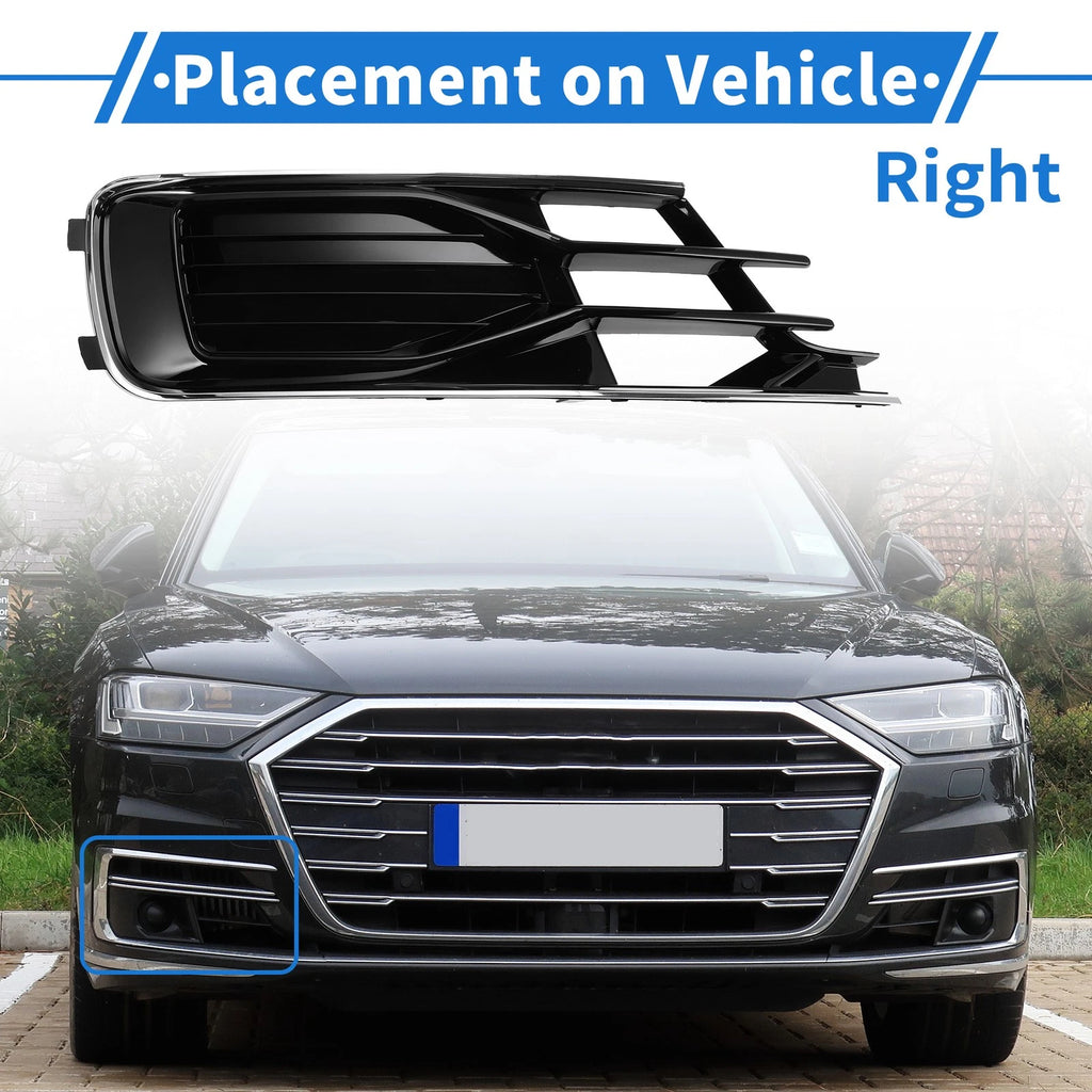 Front Right Fog Light Grill Replacement for Audi A6 (2016–2018)