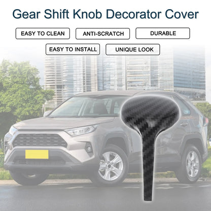 Gear Shift Knob Decor Cover for Toyota RAV4 Corolla Vios (2014–2018) Black