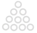 10X Lower Unit Fill Drain Plug Washer for OMC Johnson Evinrude (184248, 311598, 9-60408)