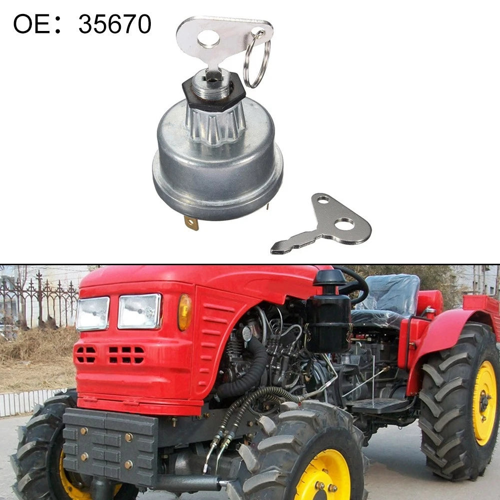 Ignition Switch for Tractor (OEM 35670) with Dual Keys