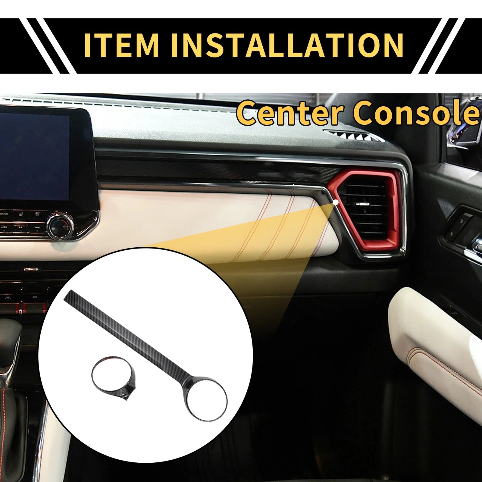 Central Control Air Vent Cover Replacement for Chevy Colorado (2023–2024)