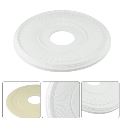 33cm PU Ceiling Medallion Cover for Interior Lighting Solutions
