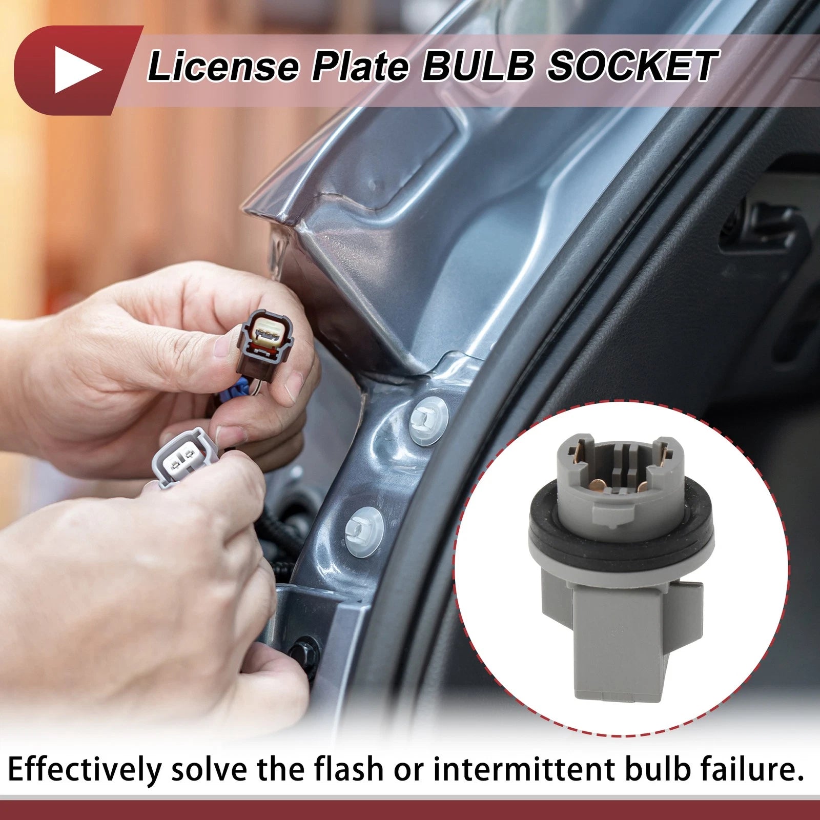 License Plate Light Socket Replacement for Hyundai Elantra (2001–2003)
