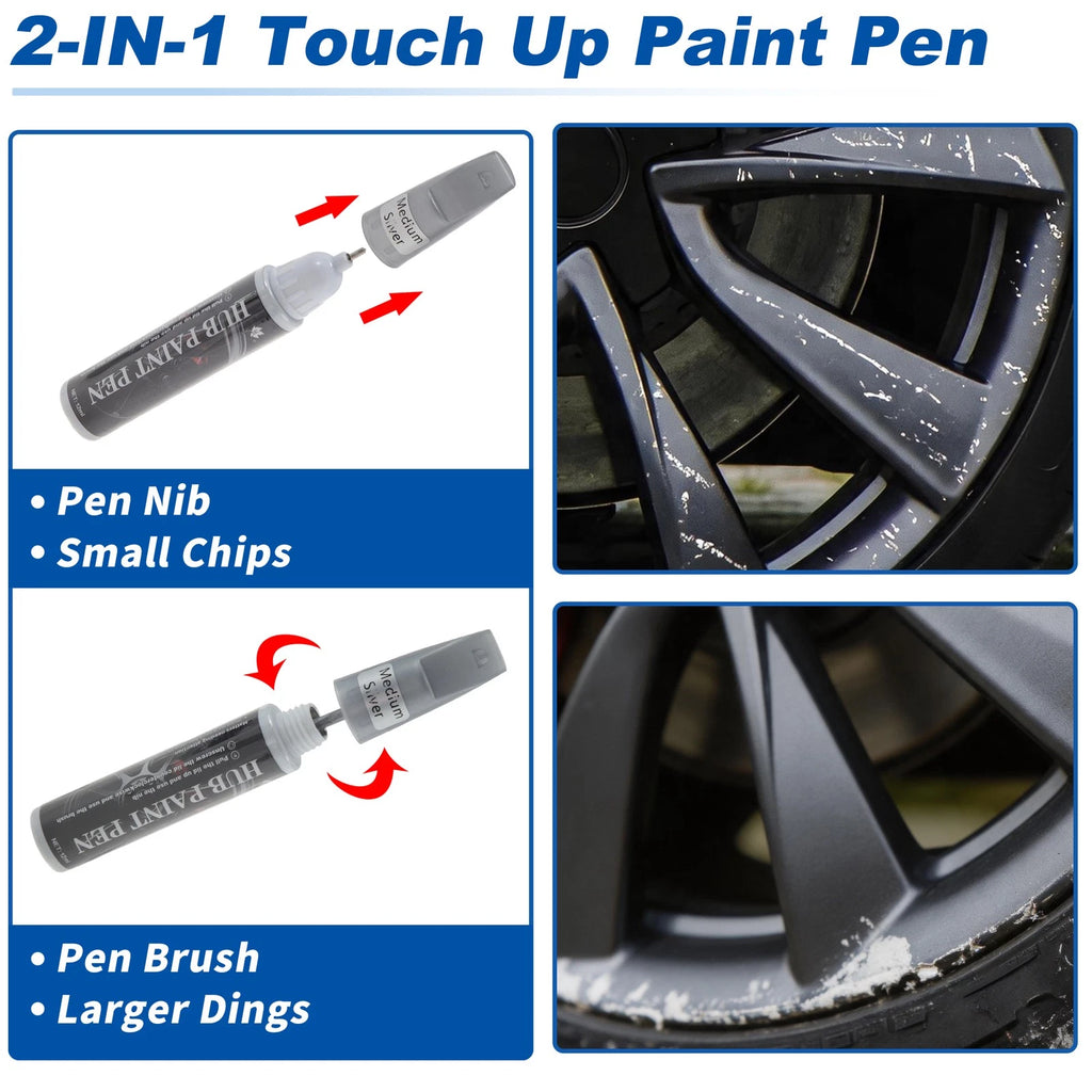 Touch Up Paint Pen for Buick/Nissan (12 ml) - Medium Light Silver Tone