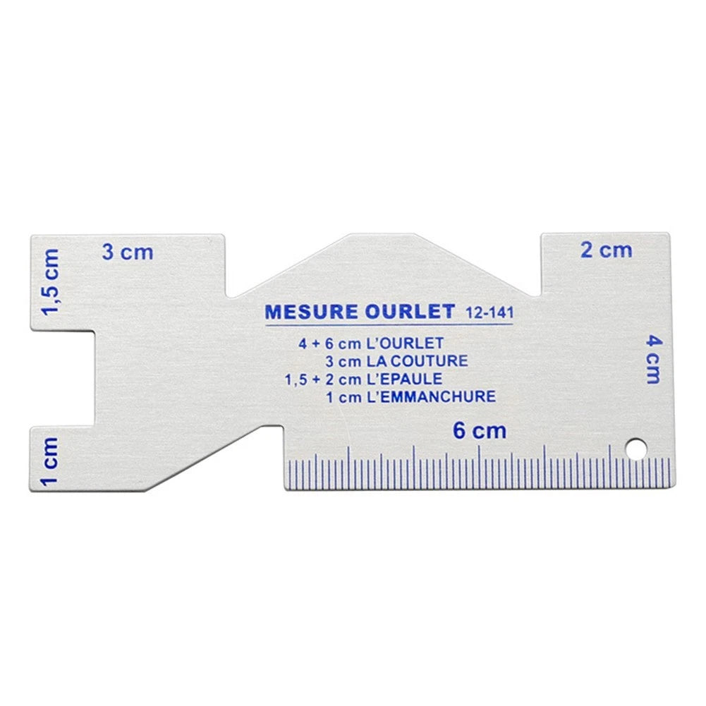 Measuring Tool for Quilting Precision Seam Tailor Ruler (Metal)