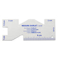 Measuring Tool for Quilting Precision Seam Tailor Ruler (Metal)