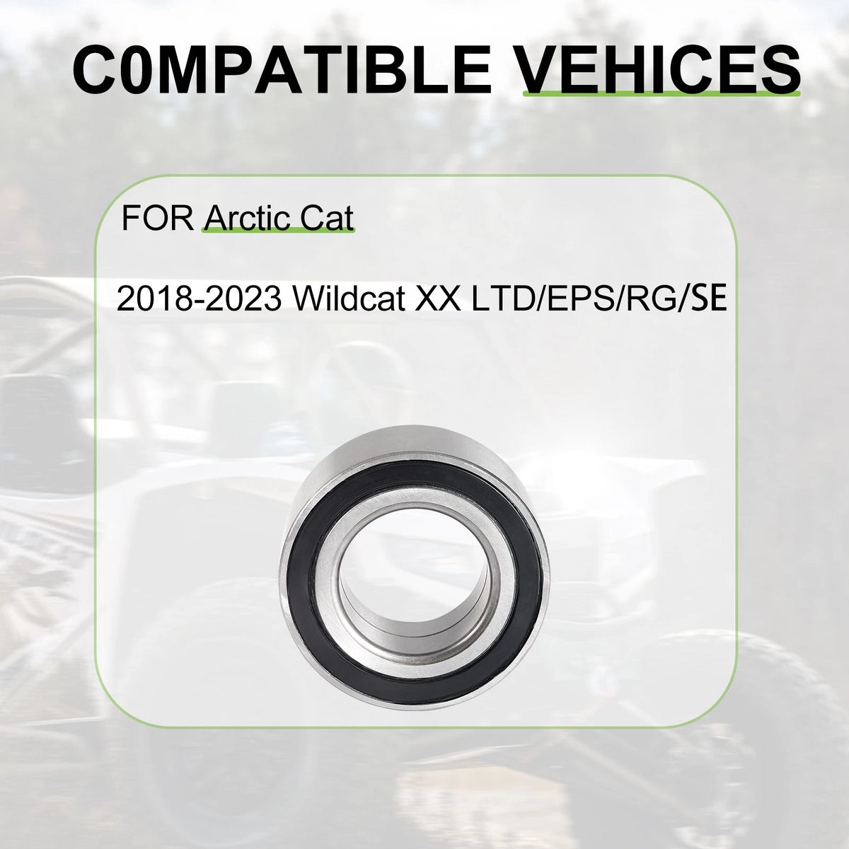 Front or Rear Wheel Bearing 2402-412 for Arctic Cat Wildcat XX (2018–2023)