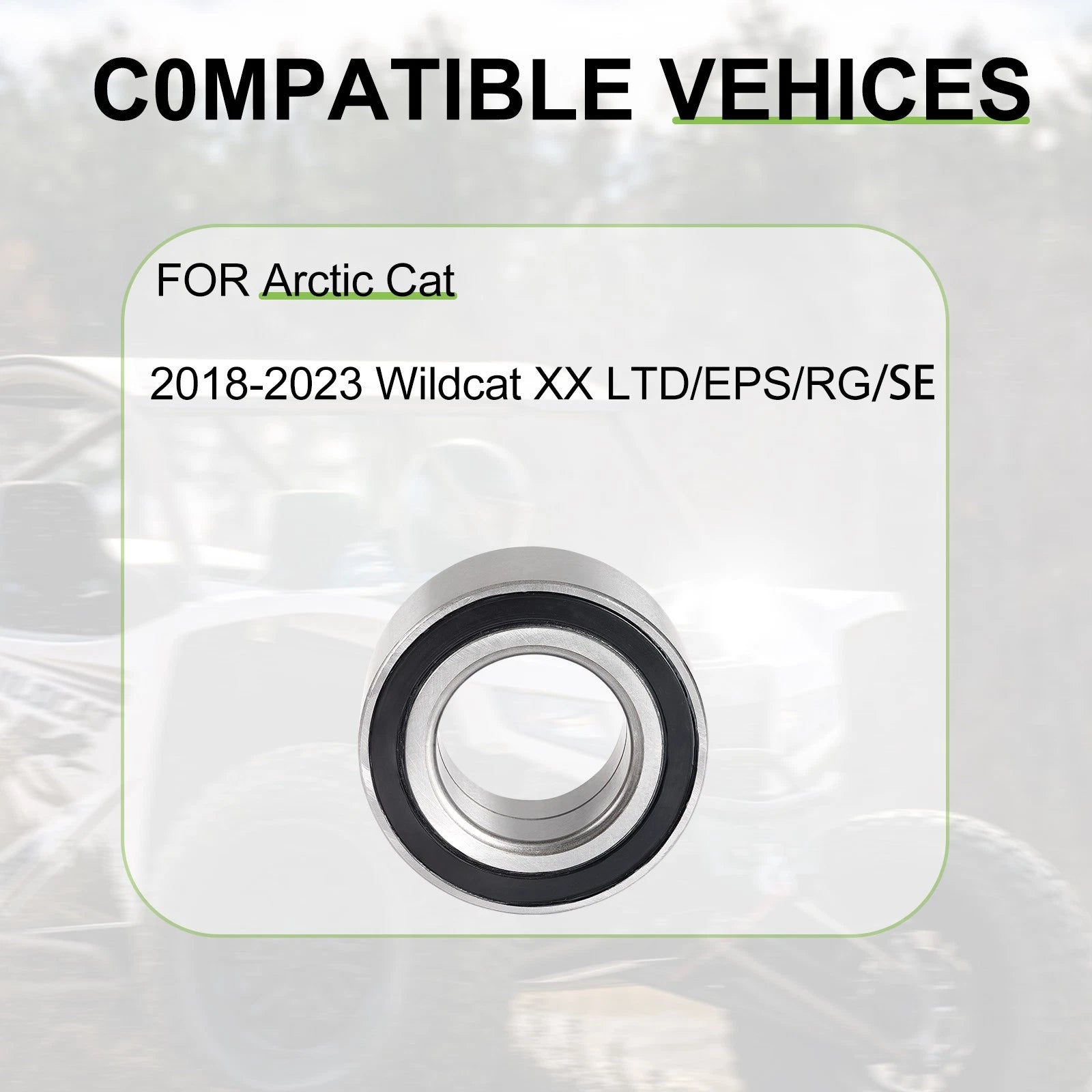 Front or Rear Wheel Bearing 2402-412 for Arctic Cat Wildcat XX (2018–2023)