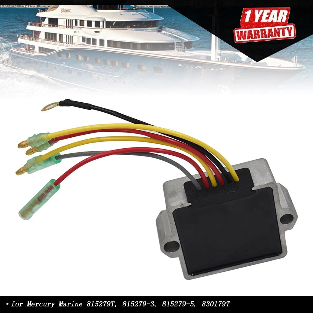 Rectifier Voltage Regulator for Mercury Mariner Outboard (6 Wire, 815279-3)